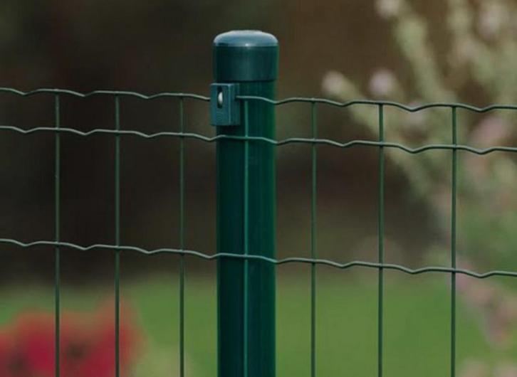 Metalen ronde palen groen of zwart in verschillende hoogte, Tuin en Terras, Gaas en Draad, Nieuw, Ophalen