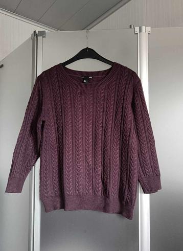 Trui - Sweater - Paars - H&M - Basic - Medium - Dames - €4