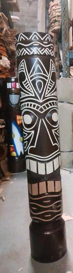 statue totem Tiki 100 cm en bois d albesia, Ophalen of Verzenden