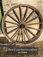 Grande roue de chariot ancienne, Enlèvement, Utilisé