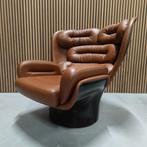 Longhi Elda chair - Fiberglass shell / Miami 42010 leather, Ophalen of Verzenden