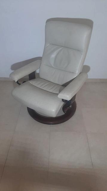 Stressless Relaxzetel leder, Enlèvement, Utilisé, Cuir