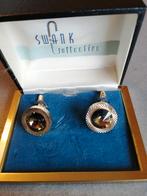 boutons de manchette SWANK Collection, Enlèvement ou Envoi, Utilisé, Doré