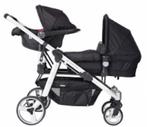 Duo / tweeling buggy / kinderwagen, Kinderen en Baby's, Kinderwagens en Combinaties, Ophalen, Zo goed als nieuw, Combiwagen, Verstelbare duwstang