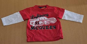Voitures (Lightning McQueen) T-shirt à manches longues (Ta, Garçon, C&A, Enlèvement ou Envoi, Comme neuf