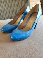 Blauwe lederen pumps Eye - maat 38 - perfecte staat, Blauw, Ophalen of Verzenden, Zo goed als nieuw, Pumps