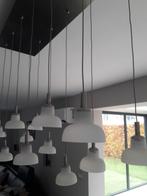 lusterplaat met 12 hanglampjes, Huis en Inrichting, Lampen | Wandlampen, Ophalen, Glas