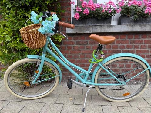 Groene meisjesfiets Capri met mandje Victoria, Fietsen en Brommers, Fietsen | Meisjes, Zo goed als nieuw, Versnellingen, Ophalen