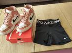 Nike Jordan sneakers M37,5 en Nike Pro short XS, Kleding | Dames, Sportkleding, Nike, Ophalen, Zo goed als nieuw, Overige typen