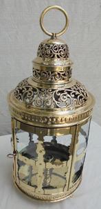 mooie antieke lantaarn kaarsenlantaarn lamp kandelaar, Antiek en Kunst, Ophalen of Verzenden