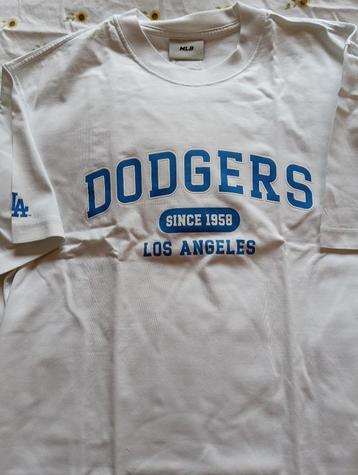 Wit/blauw T-shirt Baseball LA Dodgers beschikbaar voor biedingen