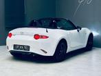 Mazda MX-5 MX-5 1.5i *CUIR*GARANTIE* (bj 2016), Auto's, Mazda, Achterwielaandrijving, Cabriolet, Wit, Leder