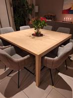 Grote vierkanten eettafel, Huis en Inrichting, Tafels | Eettafels, Ophalen, Zo goed als nieuw, Vijf personen of meer