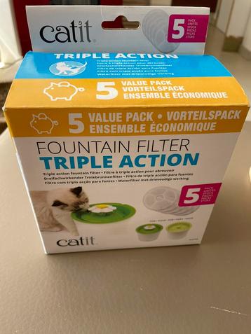 4 waterfilters voor drinkfontein kat beschikbaar voor biedingen