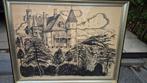 Oude ets, Antiek en Kunst, Kunst | Schilderijen | Modern, Ophalen
