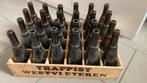 Westvleteren bak met lege flesjes, Collections, Marques de bière, Comme neuf, Autres marques, Bouteille(s), Enlèvement