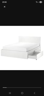 Lit ikea 2 personne, Enlèvement, Comme neuf, Deux personnes, Ikea