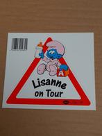 Autocollant Bébé Schtroumpf Lisanne on tour, Verzamelen, Smurfen, Ophalen of Verzenden, Zo goed als nieuw, Babysmurf, Overige typen