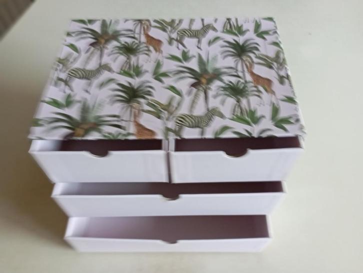 sorteerdoosje met 4 lades, Hobby en Vrije tijd, Knutselen, Nieuw, Ophalen of Verzenden