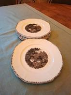 Vintage Société Céramique Maastricht borden - set van 6, Antiek en Kunst, Antiek | Servies compleet, Ophalen of Verzenden