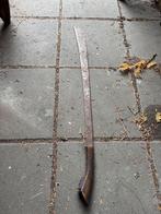 Oud kapmes / machete met handgesneden houten handvat, deco, Verzenden