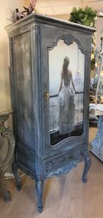 Queen ann kast, Ophalen, Glas