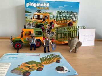 Playmobil Wildlife 6937 Ranger terreinwagen met olifant 