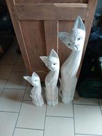 chats en bois comme décoration, Enlèvement, Utilisé, Bois, Animal