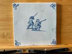 Antieke Delftse tegel kinderspel D31, Antiek en Kunst, Ophalen of Verzenden