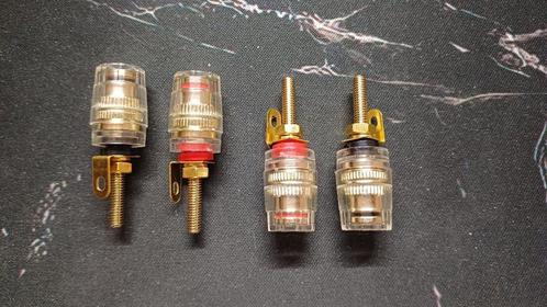 1 setje losse aansluitterminals voor speakers/versterker nie, Audio, Tv en Foto, Luidsprekerboxen, Nieuw, Front, Rear of Stereo speakers