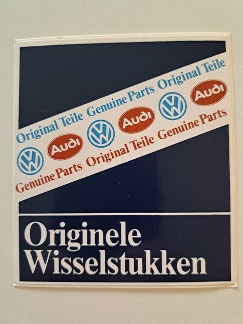Autocollant Vintage - Audi - Pièces d'Origine Volkswagen, Collections, Autocollants, Comme neuf, Voiture ou Moto, Enlèvement ou Envoi