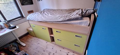 Halfhoogslaper met bureau, Kinderen en Baby's, Kinderkamer | Stapelbedden en Hoogslapers, Zo goed als nieuw, Halfhoogslaper, Ophalen