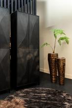 NIEUWE Zwarte 4-deurs gesloten KAST OAK van PTMD, Enlèvement, Neuf