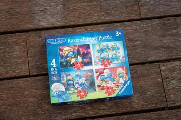 Lot de 4 puzzles des Schtroumpfs – à partir de 3 ans  disponible aux enchères