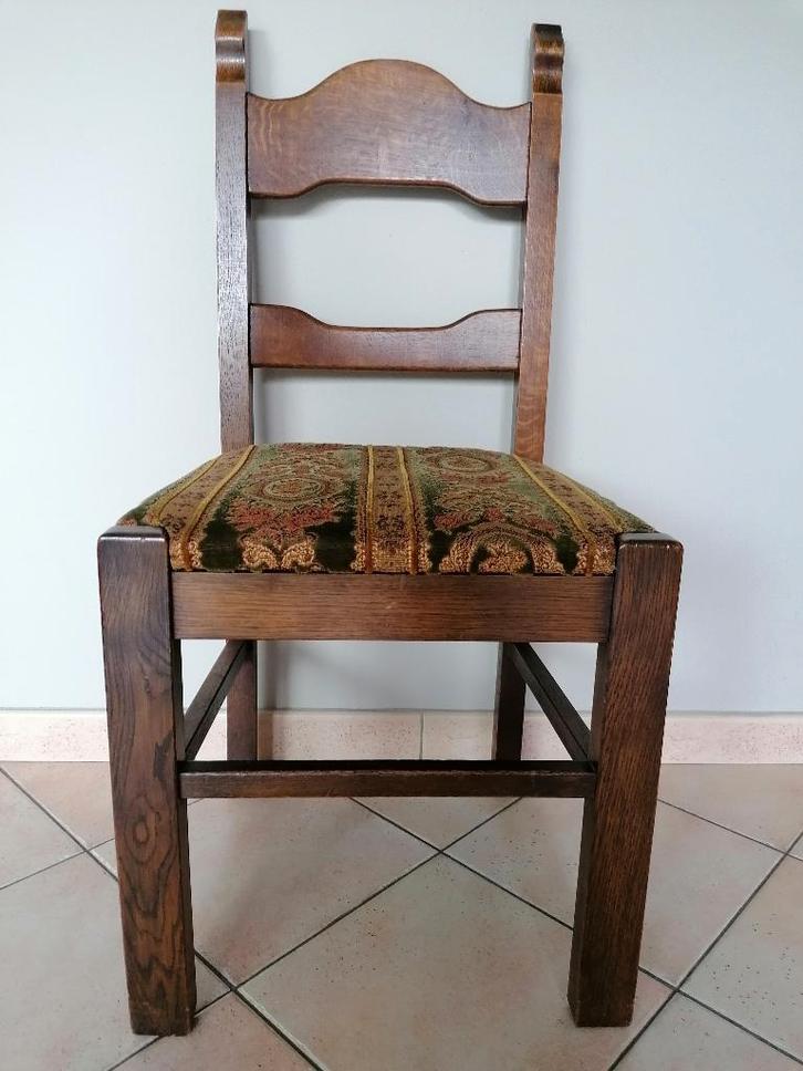 6 Eiken stoelen, Huis en Inrichting, Stoelen, Ophalen of Verzenden