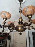 3 antieke bronzen lusters, Ophalen