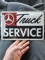 Verzamelplaatje Mercedes trucks, Enlèvement, Comme neuf, Panneau publicitaire