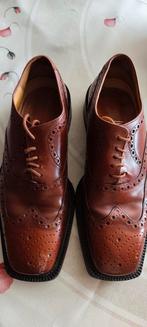 Prachtige lederen vintage heren schoenen met vleugeltip, Kleding | Heren, Schoenen, Bruin, Ophalen of Verzenden, Zo goed als nieuw