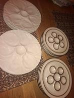 6 assiettes à huîtres Pillivuyt et 8 assiettes à escargots, Enlèvement