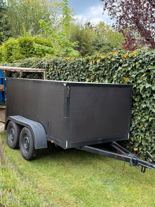 Gesloten aanhanger (dubbelasser), Auto diversen, Aanhangers en Bagagewagens, Zo goed als nieuw, Ophalen