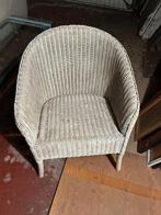 Fauteuils en osier blanc style Loyd Loom (5 pieces), Tuin en Terras, Ophalen, Zo goed als nieuw, Wicker