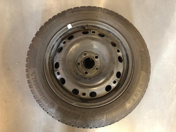 Reservewiel van een Volkswagen Polo, Auto-onderdelen, Banden en Velgen, Velg(en), Personenwagen, Gebruikt, 3 maanden garantie