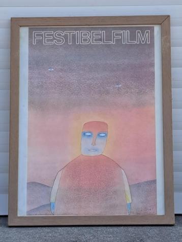 Lithographie festibelfilm de jean michel folon  beschikbaar voor biedingen