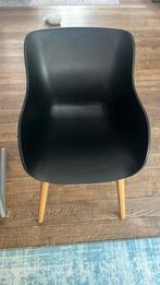 4 Kuip eetstoelen te koop, Ophalen, Kunststof, Gebruikt, Zwart