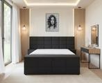 Boxspring NIEUW met nachtkastjes, Ophalen of Verzenden, Nieuw, Tweepersoons, Grijs
