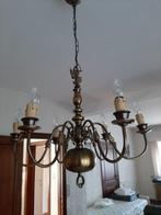 2 hanglusters, Huis en Inrichting, Lampen | Hanglampen, Gebruikt, 50 tot 75 cm, Ophalen, Glas