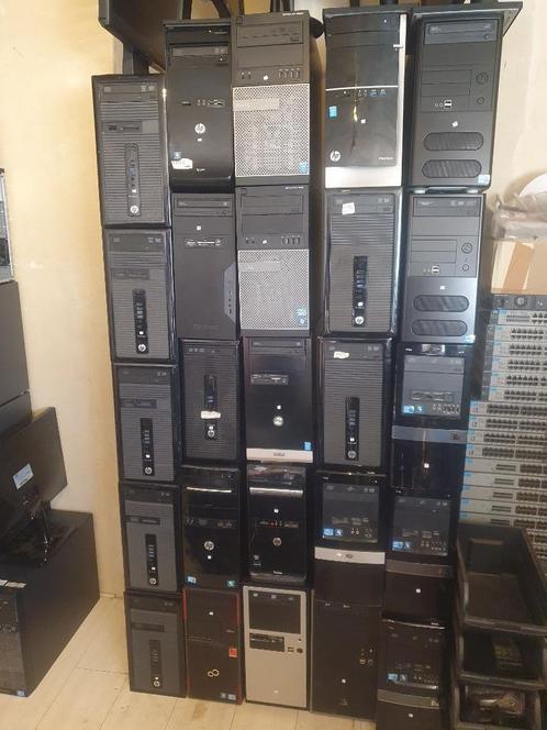 Lot de 25 ordinateurs de bureau Windows 10, Informatique & Logiciels, Ordinateurs de bureau, Utilisé, HDD, 4 GB, Enlèvement ou Envoi