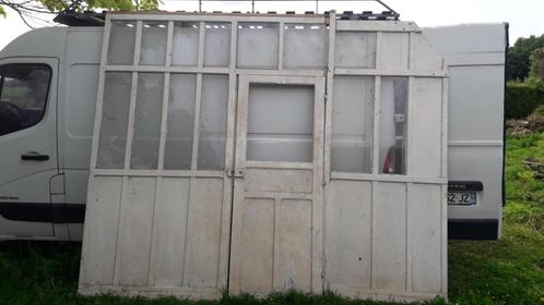 Cloison indus bois ancien atelier 313x260, Doe-het-zelf en Bouw, Raamkozijnen en Schuifdeuren, Hout, Ophalen of Verzenden