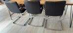 Lederen eetkamer stoelen 8 stuks, Ophalen, Zo goed als nieuw