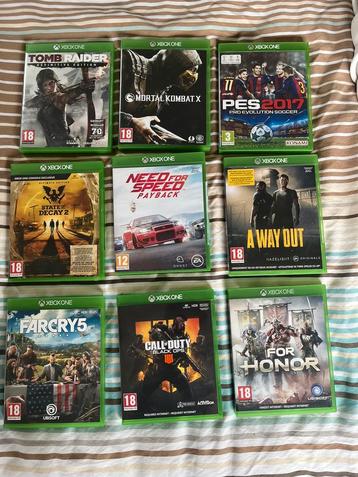 9 XBOX ONE GAMES, Enlèvement, Utilisé